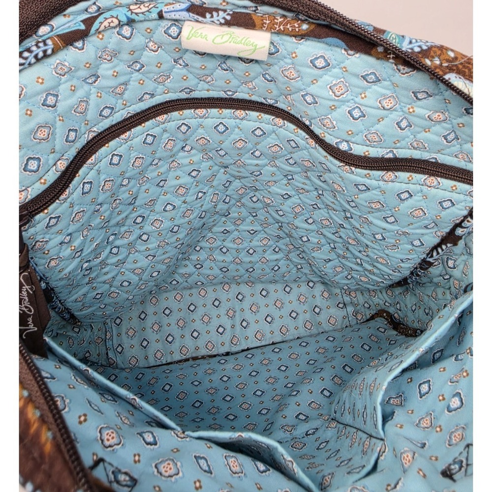 Vera Bradley Bag-Shoulder Laptop/Book-Retired 2007 Java Blue-Used Excellent Cond - Picture 7 of 11